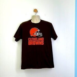 Pro Line Fanatics - Cleveland Browns #24 Chubb Brown And Orange T Shirt Size L